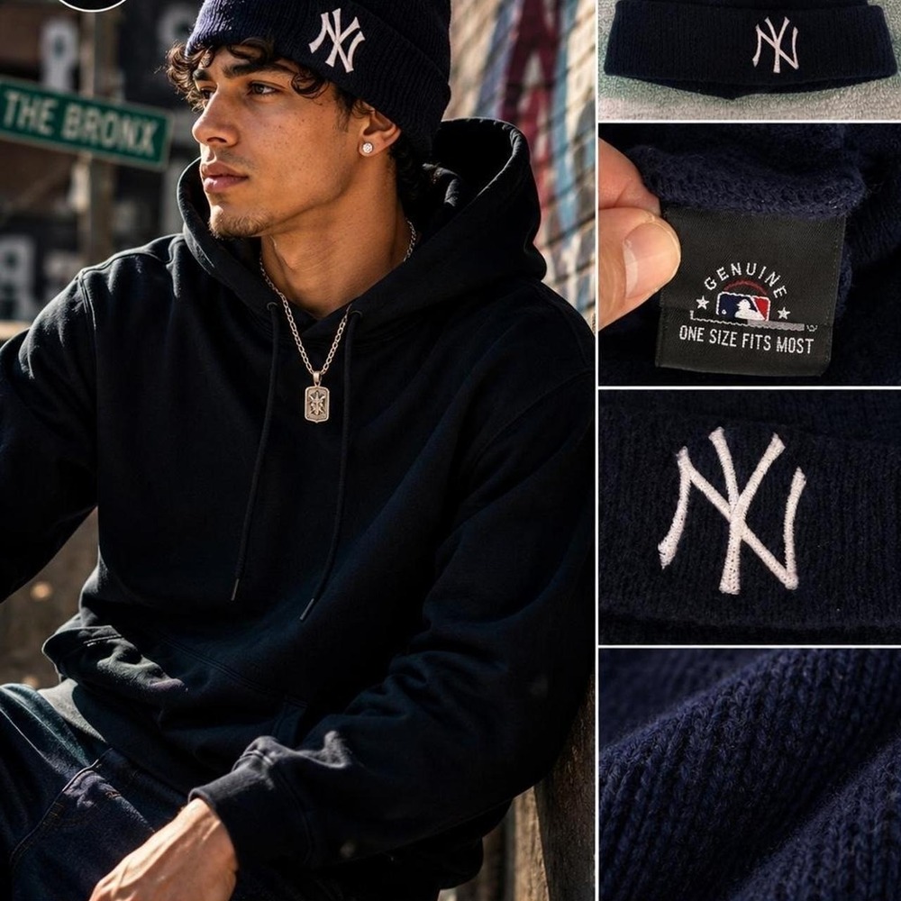 New York Yankees Navy Beanie